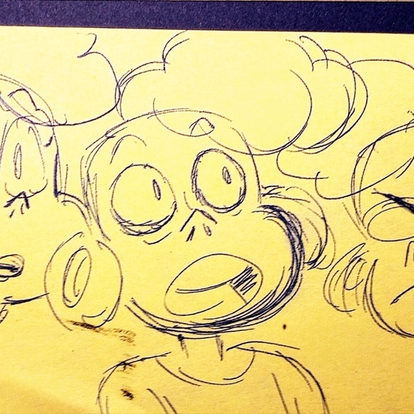 **SOLD** SU "Blue Ink Lars" Horror Club Warm Up Drawings RM - Picture 1 of 2